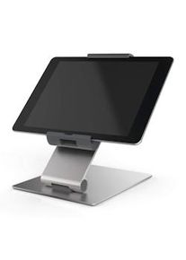 Durable 893023 Soporte de tablet para mesa TABLET HOLDER TABLE (para tablets de 7-13 pulgadas, giratorio 360° con dispositivo antirrobo) plata