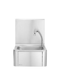 Lavabo de rodilla Hendi con dispensador de jabón de acero inoxidable