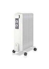Haeger OH-009.008A calefactor eléctrico Interior Negro, Blanco 2000 W Radiador de aceite eléctrico