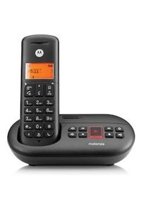 Motorola E211 Telefone sem fio com secret&aacute;ria (12min), intercepta&ccedil;&atilde;o, n&atilde;o perturbe &ndash; Preto