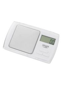 ADLER AD 3161, Balança de Precisão Eléctrica (500-0,01 g) Balança Alimentos, Joalharia, Pequena, Branco