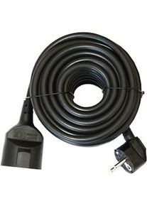 Silver Electronics Cabo de extensão eléctrica de 5 metros, preto, resistente a crianças, potência máxima 3.500W, 250V, 3 fios 1,5mm2, ligação à terra