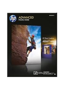 Papel fotográfico brillante HP Advanced - 25 hojas/13 x 18 cm, sin bordes