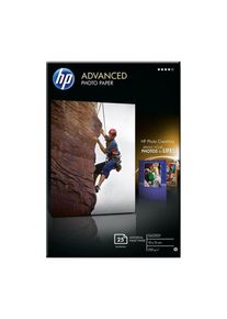 HP Papel fotográfico avanzado, brillante - 25 hojas/10 x 15 cm, sin bordes