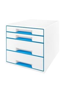 Leitz Bucs de cajones WOW Desk Cube 4 cajones (2 grandes y 2 pequeños), azul /blanco