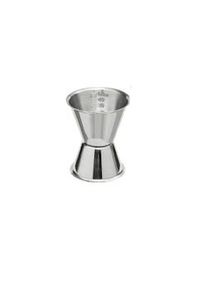 METRO Professional Jigger, vaso medidor de cócteles, acero inoxidable, 30 / 50 cl, plata