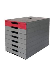 Módulo Archivador Durable Idealbox Pro 7 cajones Rojo
