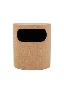 Möbilia Möbilia Mesita de noche | con compartimento de almacenamiento | MDF con corcho natural | Ancho 40 x Fondo 40 x Alto 45 cm
