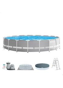 Piscina desmontable redonda Intex gama prisma frame 549x122 cm con depuradora