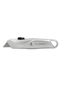 Cuter Q-Connect Metalico Ancho Retractil Con Mecanismo De Bloqueo Cuchilla 18 Mm Xd-53 Blister 1 Unidad