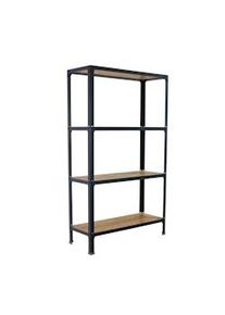 Simonrack Estanteria sin tornillos para casa Simonhome click wood plus 4/300 antracita/osb