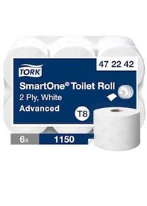 Tork SmartOne | Papel Higiénico Blanco T8 (cod. 472242) - Saco 6 ud.