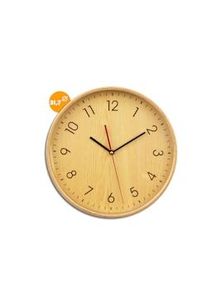 INALSA Reloj de pared color madera 32x32x5