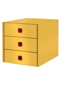 Leitz Bucs de 3 cajones Click & Store Cosy (290x283x360mm), amarillo.
