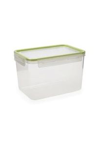 Quid Greenery - Recipiente Rectangular Hermético Plástico15X21X16Cm, 3,7L