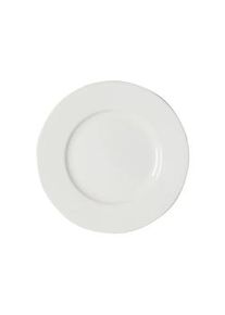 Avet - Juego de 6 platos llanos de postre, 21,7 cm blanco extra luminoso, Fine China HMLU-036