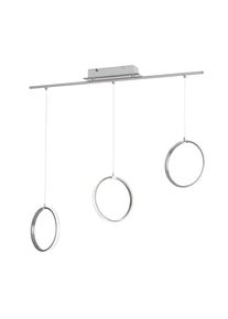 Suspension Eglo TAMASERA LED Nickel mat, 3 lumières