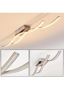 hofstein Kalandi Plafondlamp LED Nikkel mat, 2-lichts