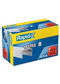 Grapas Rapid 43/8 mm. Caja 10000 textil Super Strong galvanizada