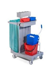 Secchio carrellato per pulizia cm 92x55x124h