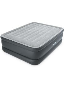 Intex 64126ND Queen Essential Rest Luftbett Gästebett Reise-Matratze 203x152x46cm grau