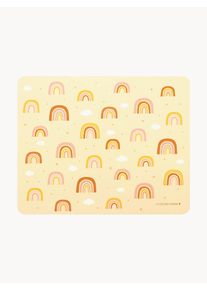 A Little Lovely Company Individual de mesa para crianças Rainbows Amarelo, Multicolor Fibra natural L 43 x C 34 cm
