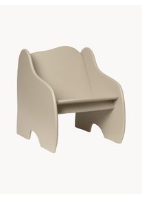 Ferm Living Kids Tumbona infantil de madera inclinada con estante Slope Beige Madera An 44 x F 59 cm