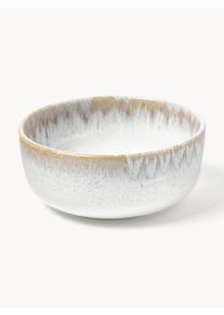 Taças artesanais com vidrado reativo Danza, 4 uni. Branco Cerâmica Ø 14 x Alt 6 cm | Westwing Collection