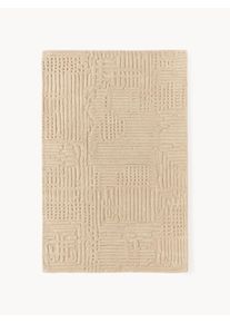 Ręcznie tuftowany dywan z wełny Merima Beżowy Tkanina, Wełna S 120 x D 180 cm (Rozmiar S) | Westwing Collection
