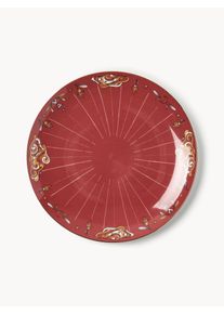 Bajoplato artesanal Mystic Rojo Porcelana Ø 31 cm | Westwing Collection
