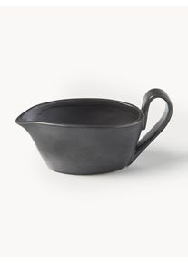 ferm LIVING Salsera de cerámica Flow Negro Cerámica An 19 x Al 10 cm