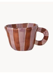 Bloomingville Mini Taza artesanal Nini Rosa, Rojo Loza de barro Ø 8 x Al 6 cm, 100 ml