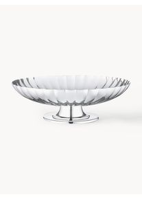 Georg Jensen Taça de servir em aço inoxidável com estrutura canelada Bernadotte Prateado Aço inoxidável Ø 28 x Alt 9 cm