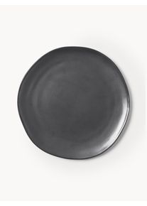 ferm LIVING Prato de jantar em cerâmica Flow Preto Cerâmica Ø 27 cm