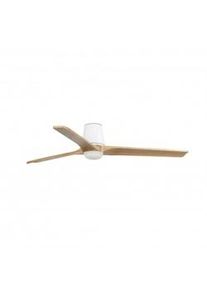 Ventilador de Techo Faro Heywood Tub 132cm Blanco/Haya 10W CCT