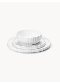 Georg Jensen Conjunto de loiça em porcelana Bernadotte, 1 pessoa, 3 uni. Branco Porcelana 1 pessoa (3 uni.)