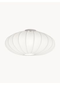 Aneta Lampa sufitowa z tkaniny Mamsell Biały Włókno syntetyczne, Tworzywo sztuczne Ø 55 x W 26 cm