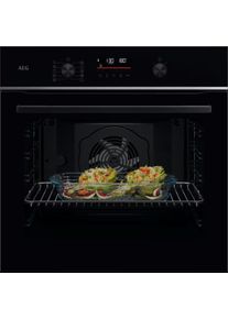 AEG TU5PB401SB A++ Einbaubackofen, 60 cm breit, 72L, Pyrolytische Selbstreinigung, schwarz