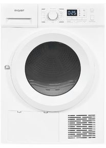 Exquisit TWP 803-030 Wärmepumpentrockner, 59,5 cm breit, 16 Programme, Kindersicherung, Knitterschutz, Innenbeleuchtung, weiß