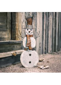 Metallfigur "Schneemann"