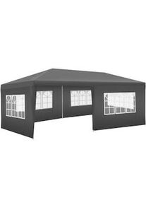 TecTake GmbH tectake Pabellón 6 x 3 m NOVARA con 5 paneles laterales y resistente al agua - gris - 405968