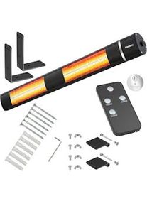 TecTake Calefactor radiante por infrarrojos Solaris Horizon de 3000 W, con estructura de aluminio - negro - 405074