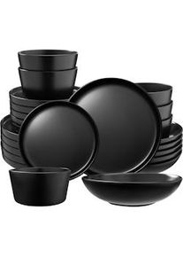 TecTake Juego de vajilla de gres Una, ideal para 6 personas - Set de 24 piezas - 405223