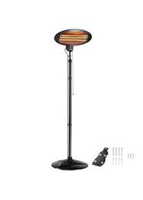 TecTake Calefactor radiante por infrarrojos Solaris Monolith 2000 W - negro - 405075