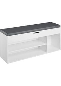 TecTake Banco zapatero Natalia 104x30x49cm - blanco - 403623