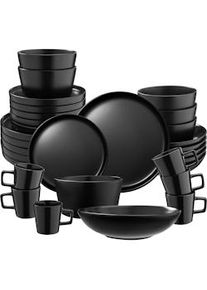 TecTake Juego de vajilla de gres Una, ideal para 6 personas - Set de 30 piezas - 405224