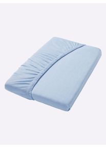 Hagemann Spannbettlaken in blau, Größe 27