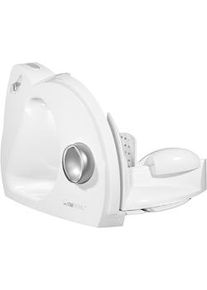 Clatronic AS 2958 Cortafiambres Plegable, Cuchilla Especial Acero Inox., Corte Ajustable, 3 Velocidades, Compacto, 180W, Blanco
