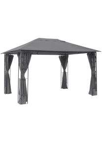Konifera Pavillon »Athen« BxT: 300x400 cm in grau, Größe B/H/T: 300 cm x 250 cm x 400 cm