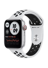 Apple Watch Series 6 (2020) GPS 40 mm - Aluminium Silber - Nike Sportarmband Weiß/Schwarz